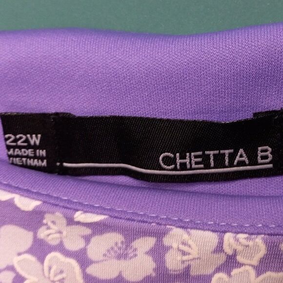 Chetta B Purple Floral Dress - Picture 2 of 6